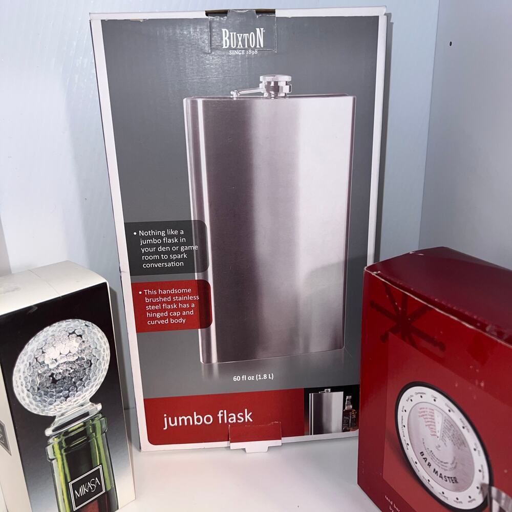 Spirit Package, festive set‎ includes jumbo flask cocktail guide glass Canter ￼